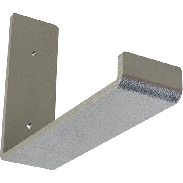 Ekena Millwork Steel Hanging Shelf Bracket, Hammered Silver 2"W x 8"D x 6"H BKTM02X08X06HSHSV - main